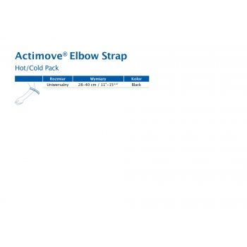 Actimove Sports Edition regulowana opaska na łokieć z żelowym kompresem, (75742-30), rozmiar uniwersalny